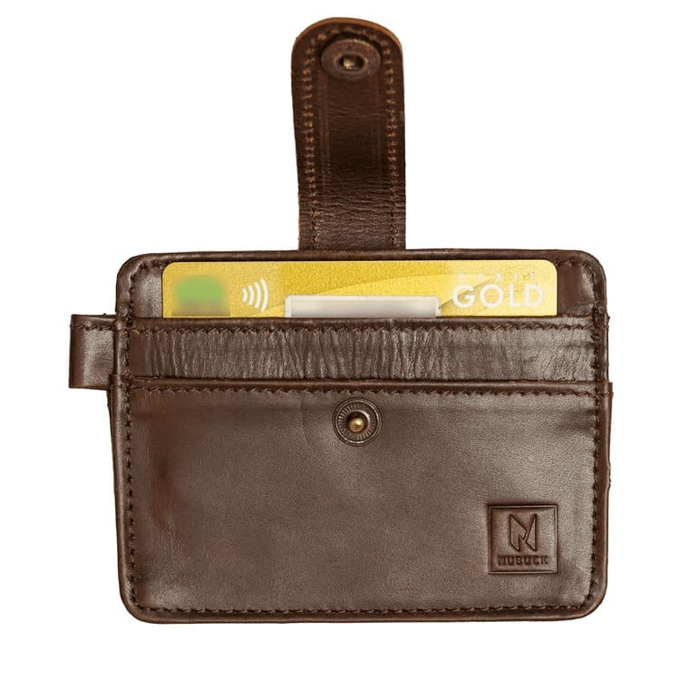 pure leather credit card wallet nubuckhub