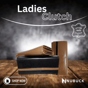 Leather clutch nubuckhub