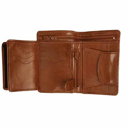 NUBUCK HUB Leather's Smart Men’s Wallet | Brown & Black