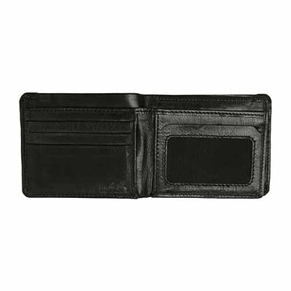 NUBUCK HUB Leather's Glossy Cow Leather Men’s Slim Bi-fold | Brown & Black